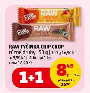 RAW TYČINKA CRIP CROP, 50 g