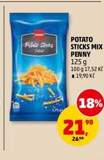 POTATO STICKS MIX PENNY, 125 g 