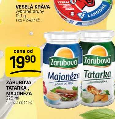 ZÁRUBOVA TATARKA, MAJONÉZA 225 ml