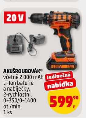 AKUŠROUBOVÁK, 1 ks