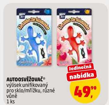 AUTOOSVĚŽOVAČ, 1 ks