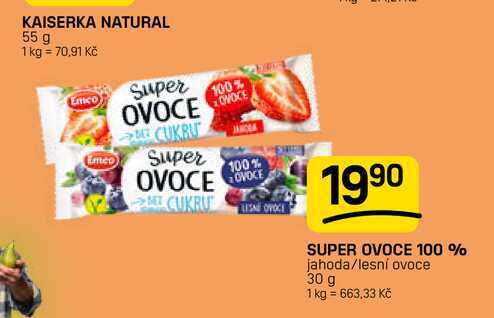 SUPER OVOCE 100 % jahoda/lesní ovoce 30 g 