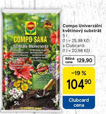 Compo Univerzální květinový substrát, 5 l