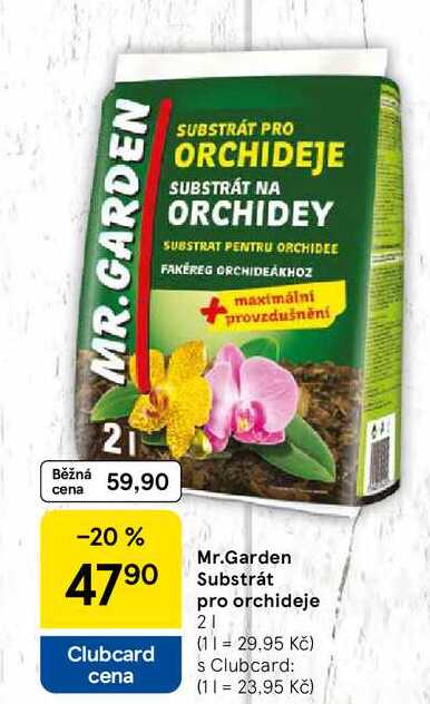 Mr.Garden Substrát pro orchideje, 2 l