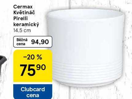 Cermax Květináč Pirelli keramický, 14.5 cm  