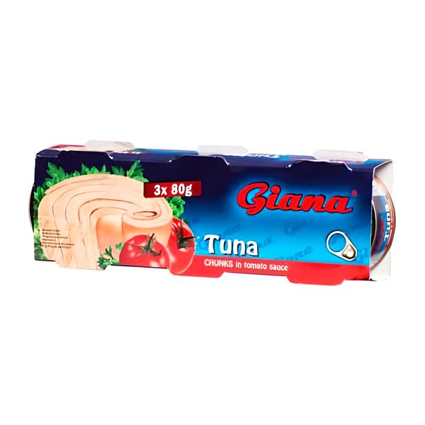 Giana Tuňák kousky v rajčatové omáčce tripack 3x80g