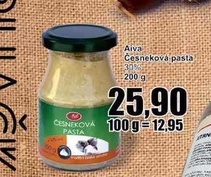 Česneková pasta 30% 200 g