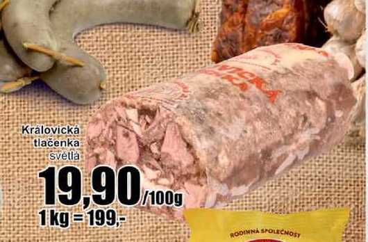 Královická tlačenka světlá 100g