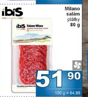 Milano salám plátky 80 g