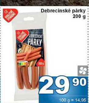Debrecínské párky 200 g