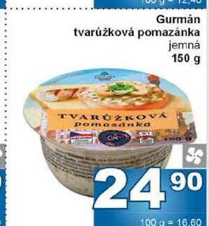 Gurmán tvarůžková pomazánka jemná 150 g