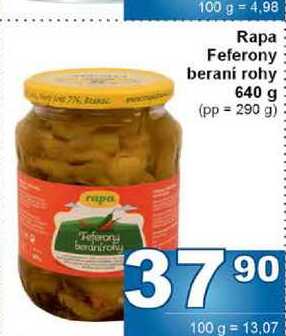 Rapa Feferony beraní rohy 640 g