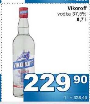 Vikoroff vodka 37,5% 0,7l v akci
