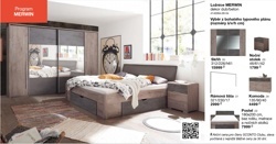 Ložnice MERWIN - Rámová lišta