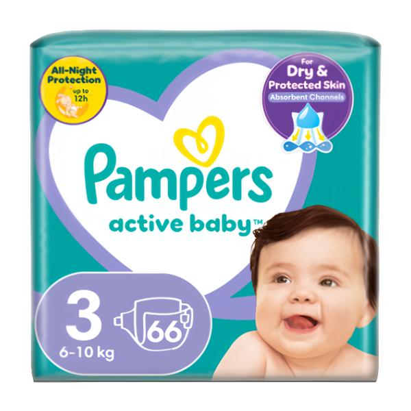Pampers Active Baby Maxi Pack vel. 3 (6-10kg)
