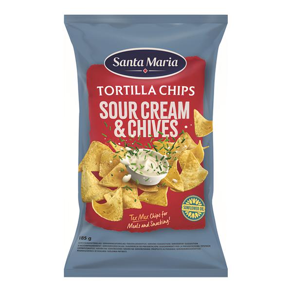 Santa Maria Tortilla chips smetana a pažitka