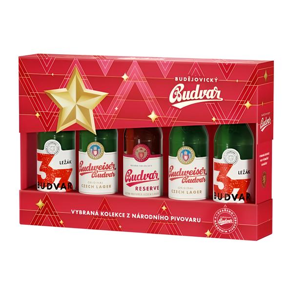 Budějovický Budvar Dárková sada mix 5x330ml