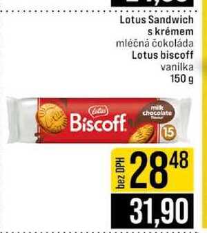 Lotus Sandwich s krémem mléčná čokoláda Lotus biscoff vanilka 150 g