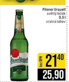 Pilsner Urquell světlý ležák 0,5l v akci