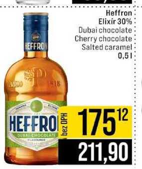 Heffron Elixir 30% Dubai chocolate Cherry chocolate Salted caramel 0,5l