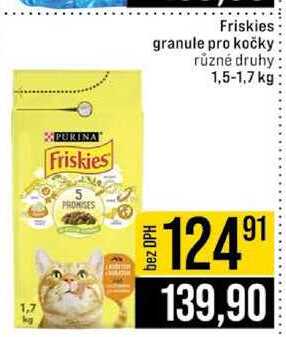 Friskies granule pro kočky různé druhy 1,5-1,7 kg
