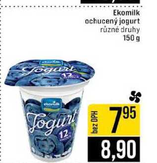 Ekomilk ochucený jogurt různé druhy 150 g 