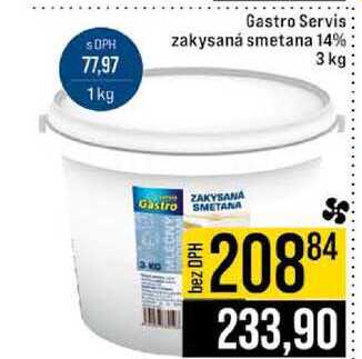 Gastro Servis zakysaná smetana 14% 3 kg