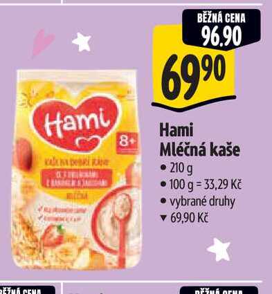   Hami Mléčná kaše  210g 