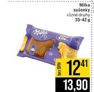 Milka sušenky různé druhy 35-42g