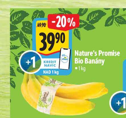 Nature's Promise Bio banány 1 kg