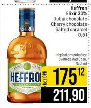 Heffron Elixir 30% Dubai chocolate Cherry chocolate Salted caramel 0,5l