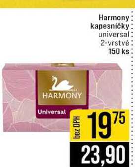 Harmony kapesničky universal 2-vrstvé 150 ks