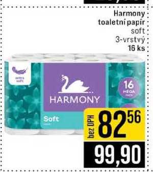 Harmony toaletní papír soft 3-vrstvý 16 ks