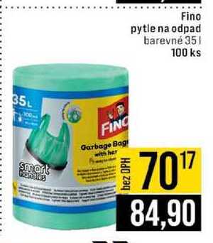 Fino pytle na odpad barevné 35l 100 ks