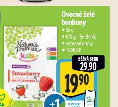 Ovocné želé bonbony 35 g