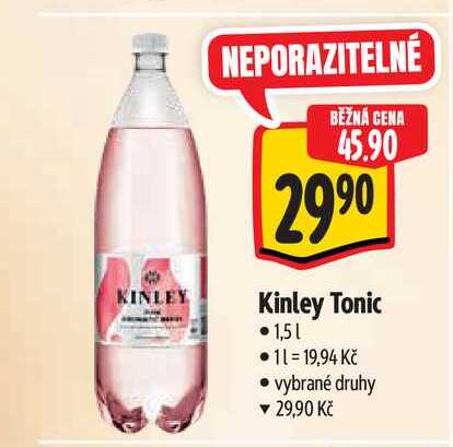 Kinley Tonic 1,5 l