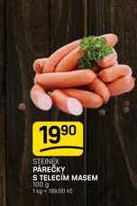 PÁREČKY S TELECÍM MASEM 100g