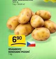 BRAMBORY KONZUMNI POZDNÍ 1kg