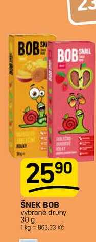 ŠNEK BOB vybrané druhy 30 g