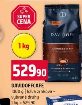 DAVIDOFFCAFE 1000 g káva zrnková vybrané druhy