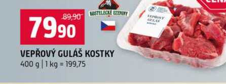 VEPŘOVÝ GULÁŠ KOSTKY 400 g 