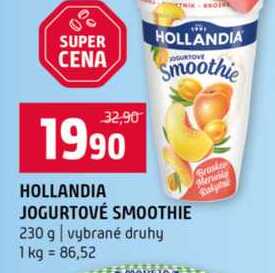 HOLLANDIA JOGURTOVÉ SMOOTHIE 230 g vybrané druhy v akci