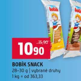 BOBÍK SNACK 28-30 g vybrané druhy