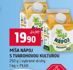 MÍŠA NÁPOJ S TVAROHOVOU KULTUROU 250 g 