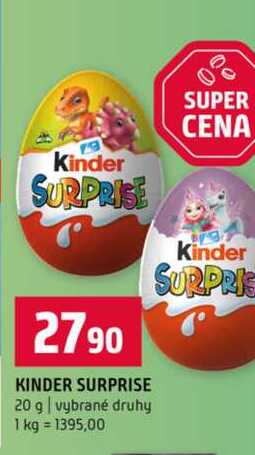 KINDER SURPRISE 20 g vybrané druhy