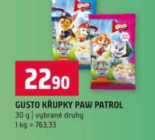GUSTO KRUPKY PAW PATROL 30 g vybrané druhy