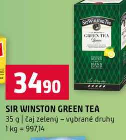 SIR WINSTON GREEN TEA 35 g čaj zelený vybrané druhy 