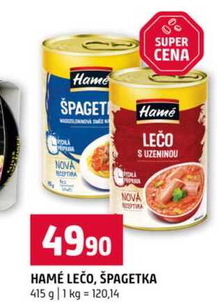 HAMÉ LEČO, ŠPAGETKA 415 g