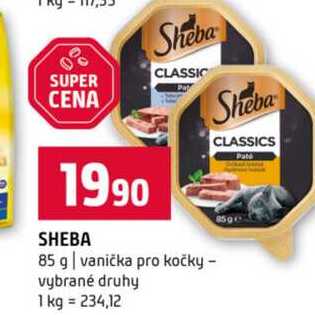 SHEBA 85 g vanička pro kočky vybrané druhy 