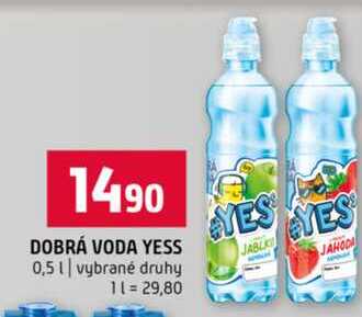 DOBRÁ VODA YESS 0,5l vybrané druhy